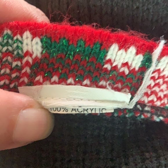 Vintage🧚♀️Multicolour Ugly Christmas knit sweater/cardigan - Picture 9 of 10